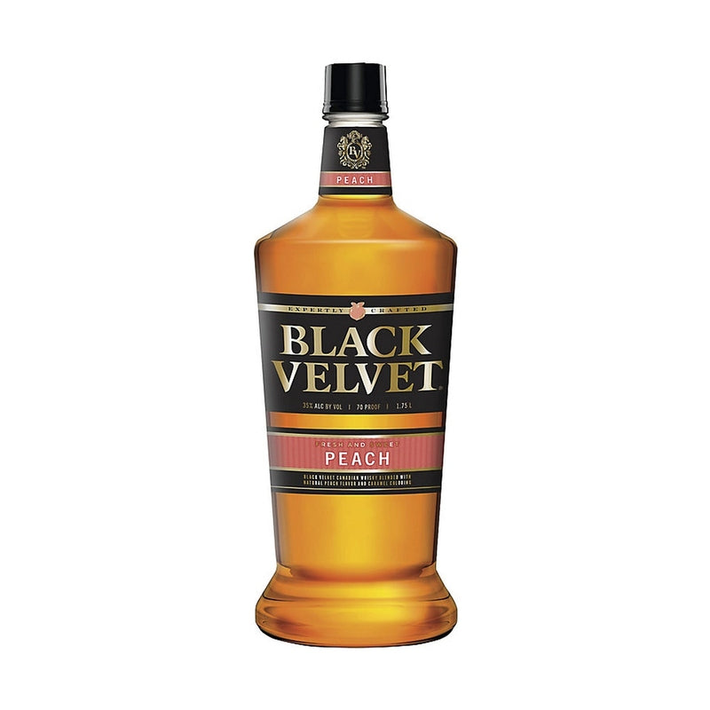 Black Velvet Peach Flavored Whiskey 70 1.75L