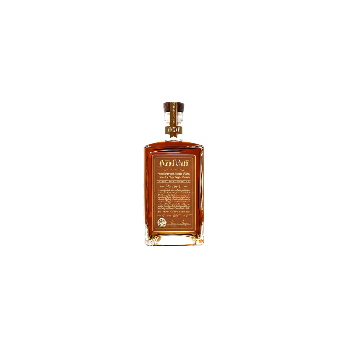 Blood Oath Pact 11 Kentucky Straight Bourbon Whiskey 750ml