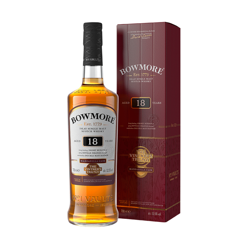 Bowmore 18 Year Old The Vintner’s Trilogy #1 Manzanilla Cask Islay Single Malt Scotch Whisky