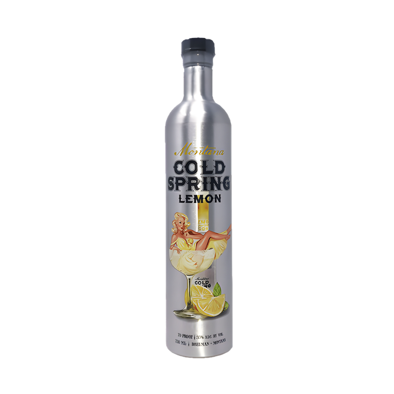 Bozeman Spirits Montana Cold Spring Lemon Flavored Vodka (Aluminum Bottle)