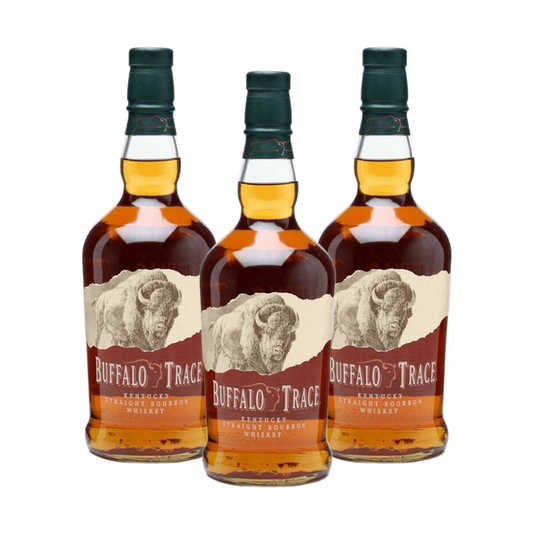 Buffalo Trace Kentucky Straight Bourbon Whiskey (1 Liter) 3 Pack