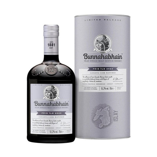 Bunnahabhain Fèis Ìle 2023 Canasta Cask Matured Islay Single Malt Scotch Whisky