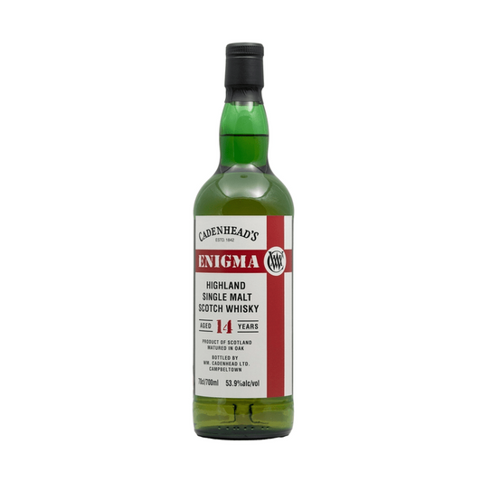 Cadenhead's 'Enigma 2009 14 Year Old Peated Highland' Single Malt Scotch Whisky