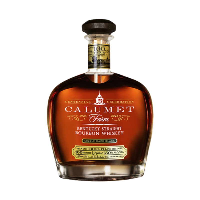 Calumet Farm Single Rack Black Centennial Kentucky Straight Bourbon Whiskey