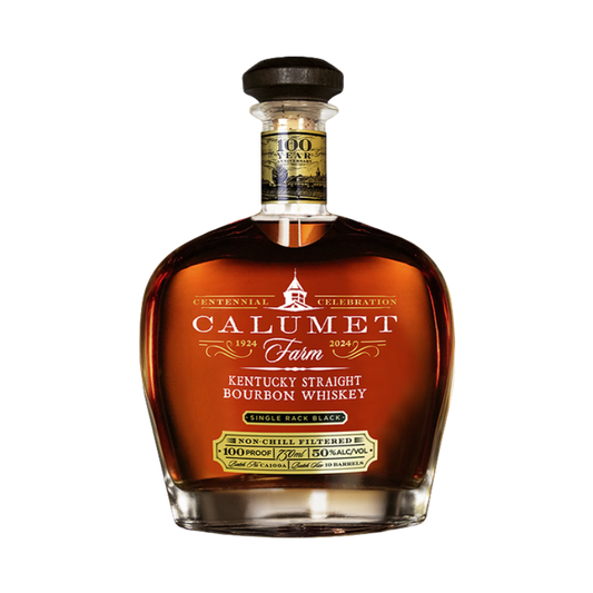 Calumet Farm Single Rack Black Centennial Kentucky Straight Bourbon Whiskey