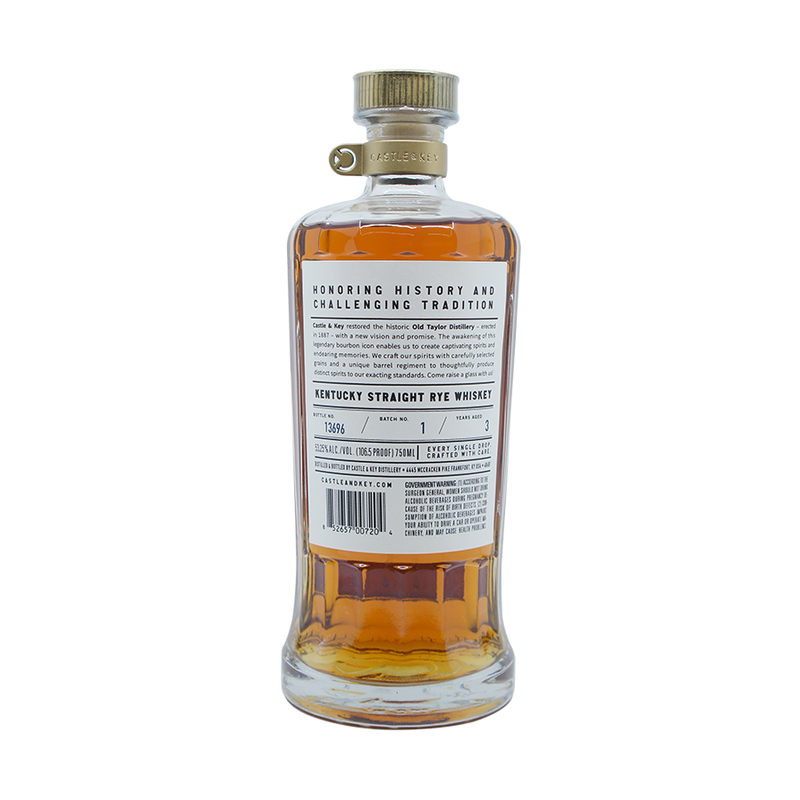 Castle & Key 'Restoration' 2022 Kentucky Straight Rye Whiskey