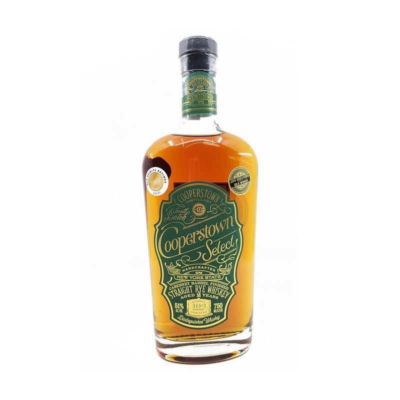 Cooperstown Select 2 Year Old Cabernet Barrel Finished Straight Rye Whiskey