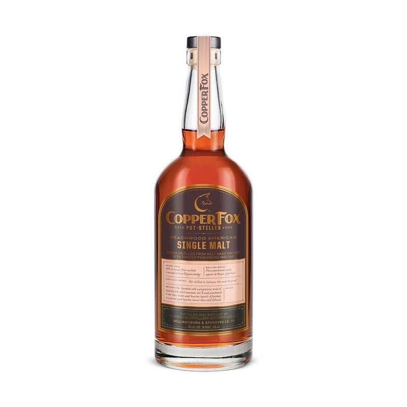 Copper Fox Peachwood American Single Malt Whiskey (750mL)