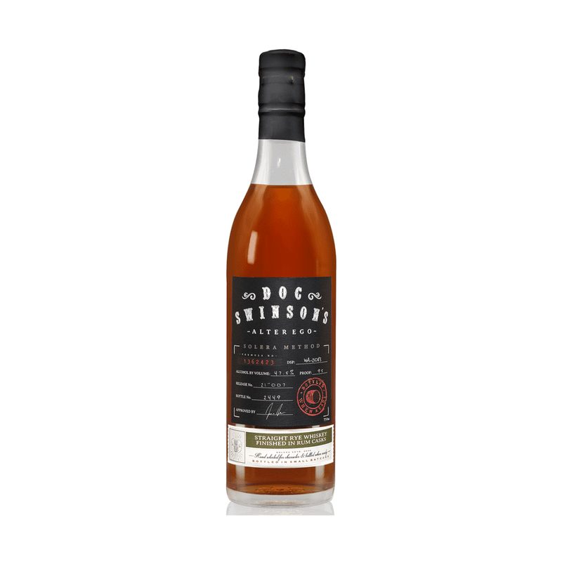 Doc Swinson's 'Alter Ego' Solera Method Rum Cask Finish Straight Rye Whiskey