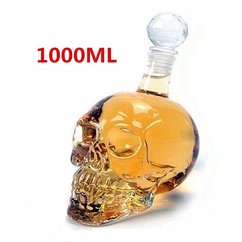 Double Skull Transparent Glass