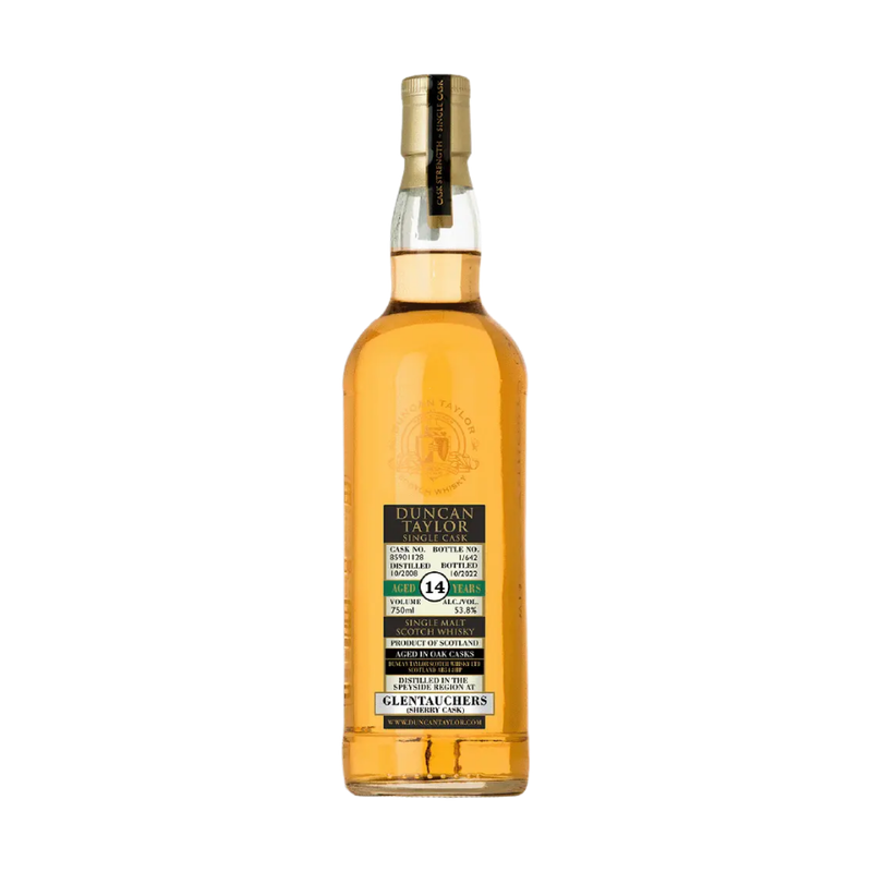 Duncan Taylor Glentauchers 2008 14 Year Old Sherry Cask 85901128 Speyside Single Malt Scotch Whisky