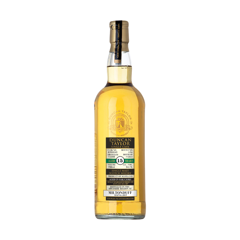 Duncan Taylor Miltonduff 2008 15 Year Old Cask 83900249 Speyside Single Malt Scotch Whisky