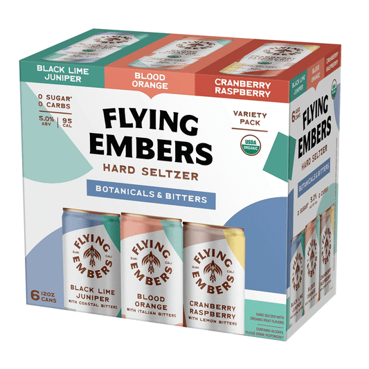 Flying Embers Botanicals & Bitters Hard Seltzer Variety 6-Pack