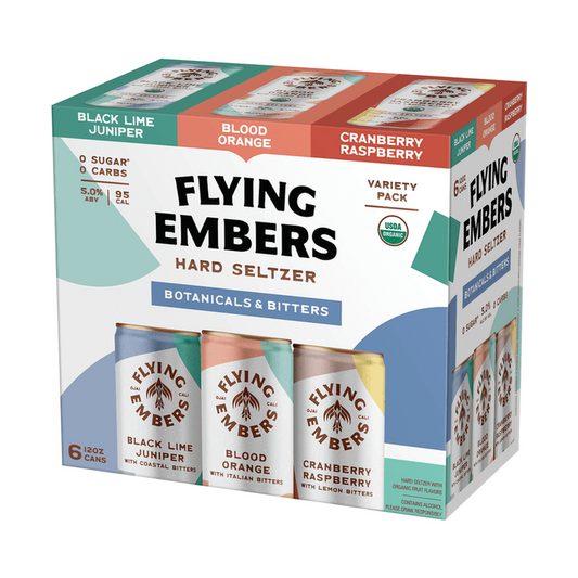 Flying Embers Botanicals & Bitters Hard Seltzer Variety 6-Pack
