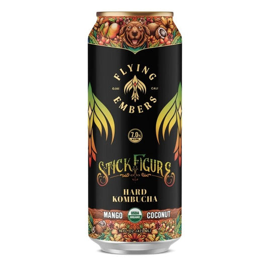 Flying Embers Mango-Coconut Hard Kombucha 12-Pack