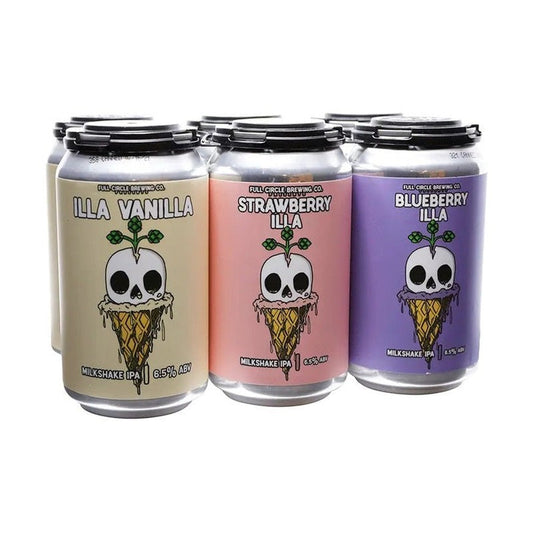 Full Circle Brewing Co. Illa Mixed Milkshake IPA Beer 6-Pack