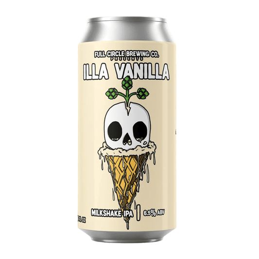 Full Circle Brewing Co. Illa Vanilla Milkshake IPA Beer 6-Pack