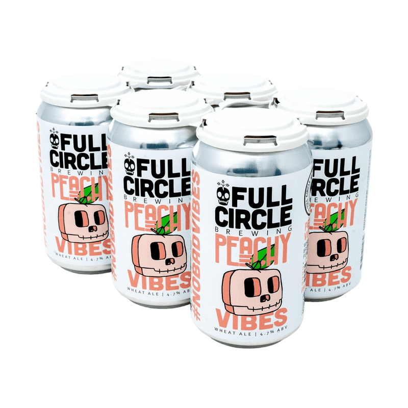 Full Circle Brewing Co. 'Peachy Vibes' Wheat Ale Beer 6-Pack