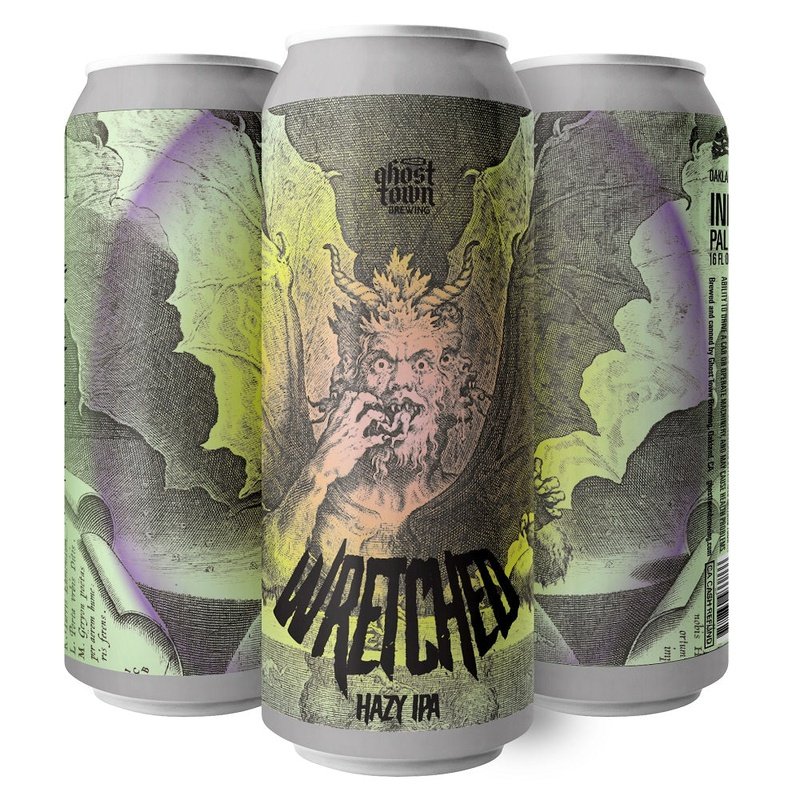 Ghost Town Brewing 'Wretched' Hazy IPA Beer 4-Pack