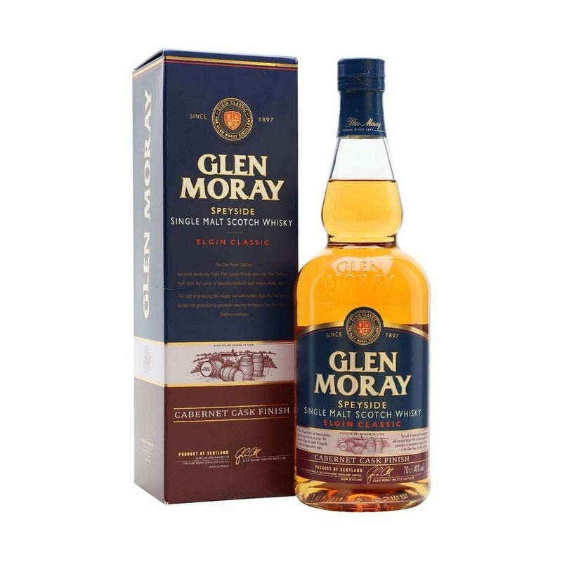 Glen Moray Classic Cabernet Cask Finish Speyside Single Malt Scotch Whisky