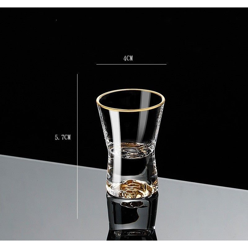 Gold Foil Liquor Crystal Glass