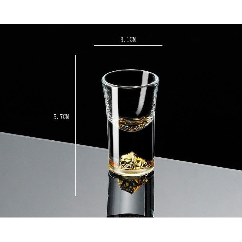 Gold Foil Liquor Crystal Glass