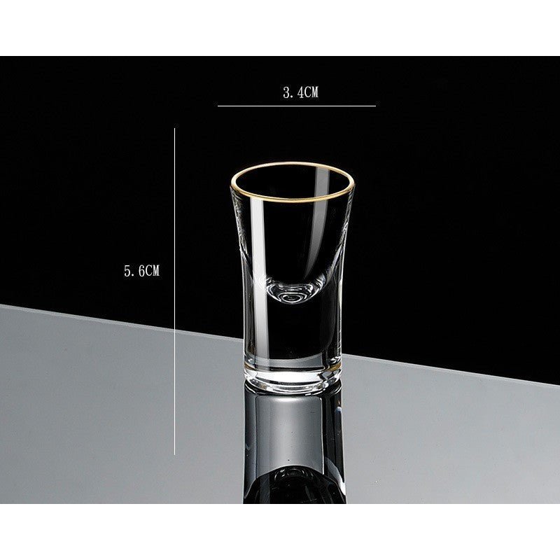 Gold Foil Liquor Crystal Glass