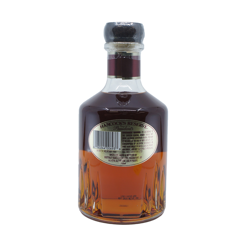 Hancock's Single Barrel President's Reserve Bourbon Whiskey