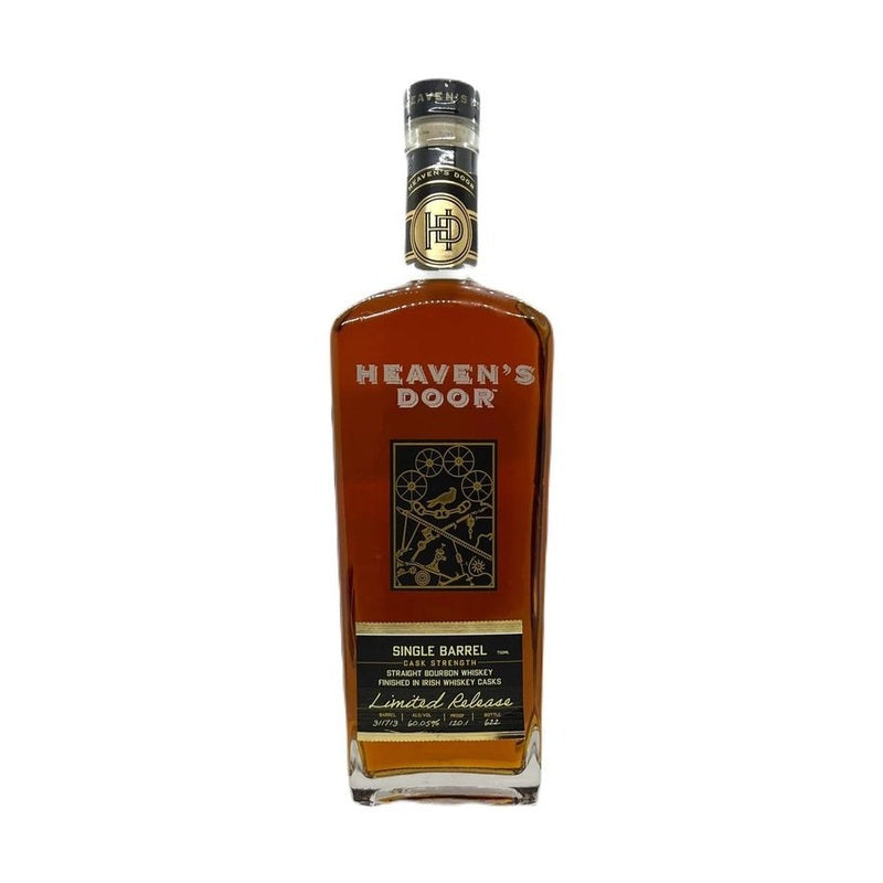 Heaven's Door Single Barrel Cask Strength Irish Whiskey Casks Finish Straight Bourbon Whiskey
