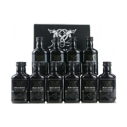 Highland Park Magnus Single Malt Scotch Whisky 12-Pack (50ml) Gift Pack