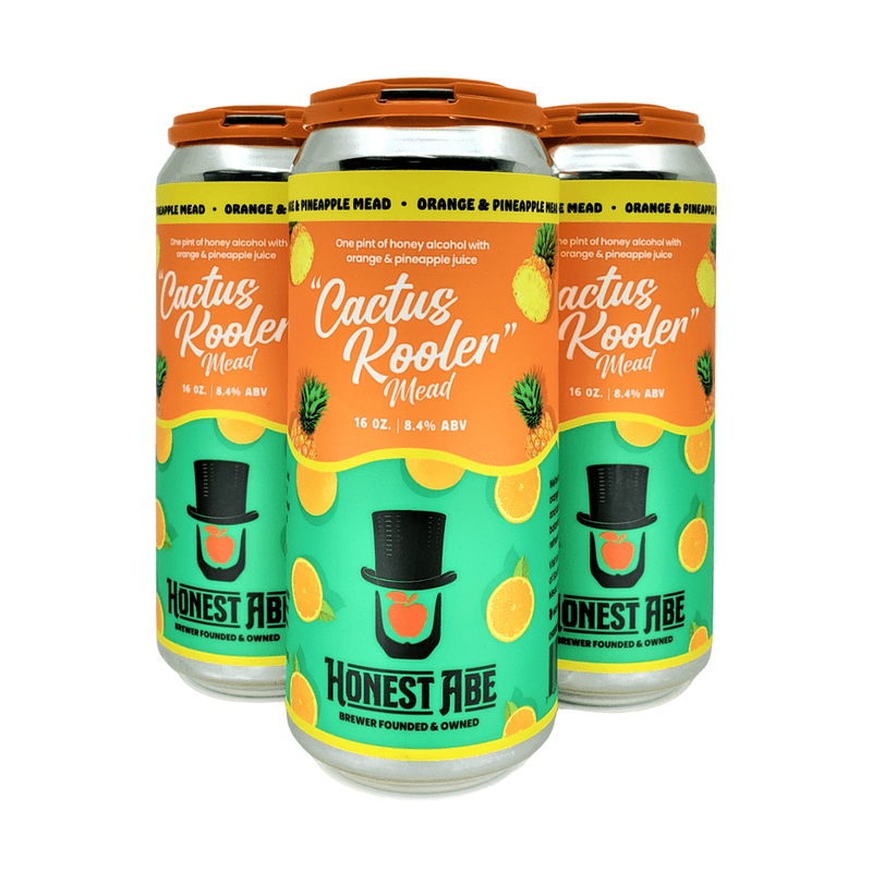 Honest Abe 'Cactus Kooler' Orange & Pineapple Mead 4-Pack