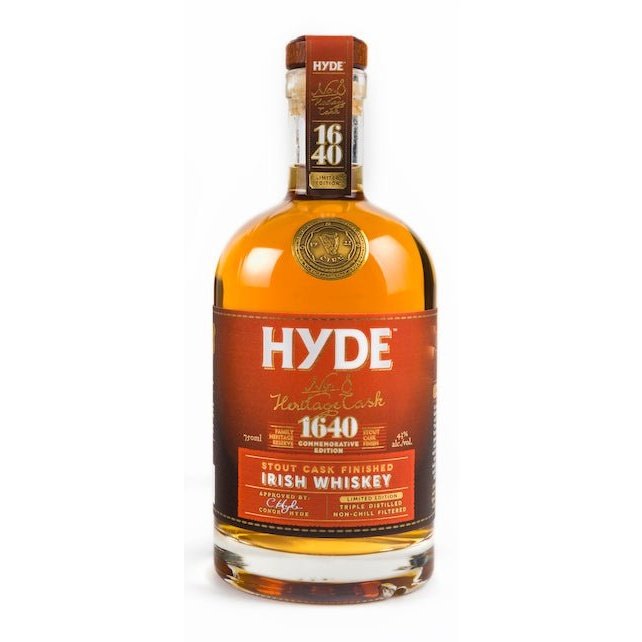 Hyde No. 8 Heritage Cask 1640 Stout Cask Finished Irish Whiskey (750mL)