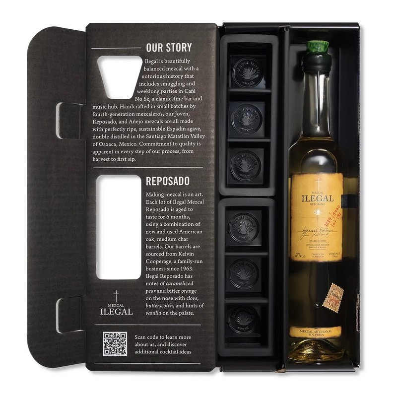 Ilegal Reposado Mezcal Ice Tray Kit