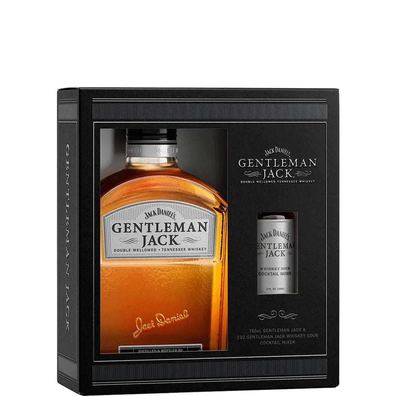 Jack Daniel’s Gentleman Jack & 2 oz Whiskey Sour Cocktail Mixer Gift Set