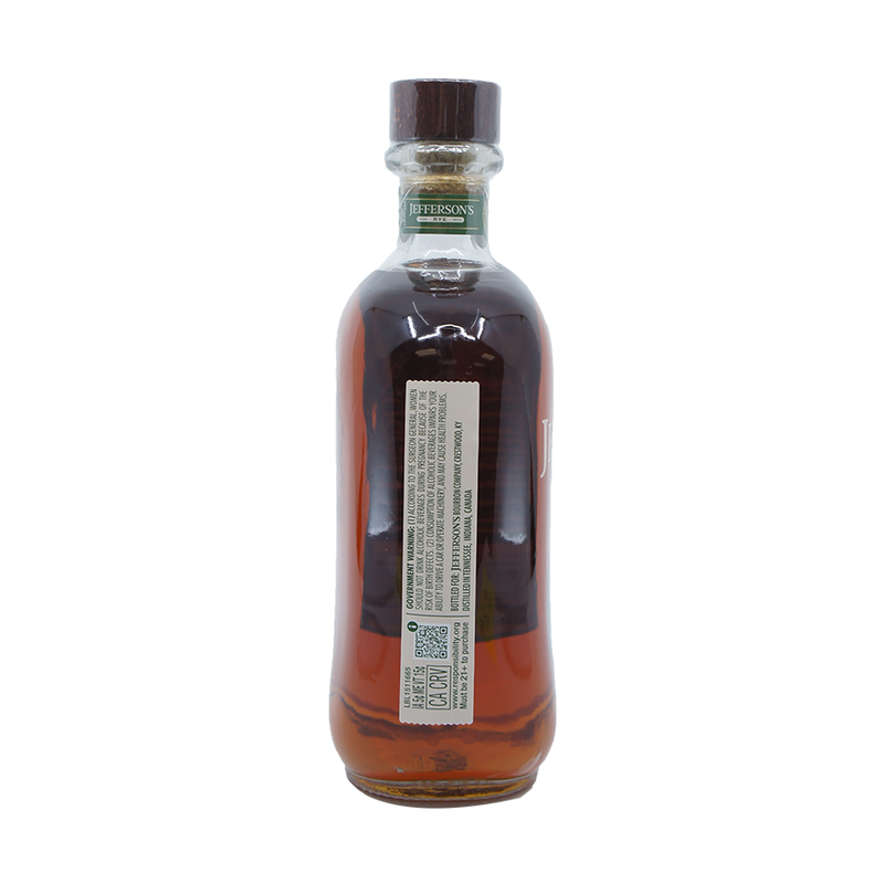 Jefferson's Small Batch Kentucky Straight Rye Whiskey