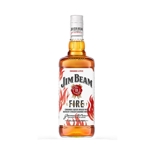 Jim Beam Kentucky Fire Cinnamon Flavored Whiskey 1L