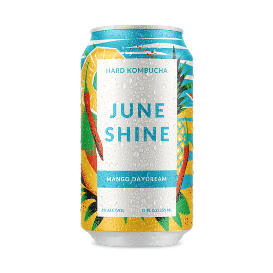 JuneShine Mango Day Hard Kombucha 4-pack Cans