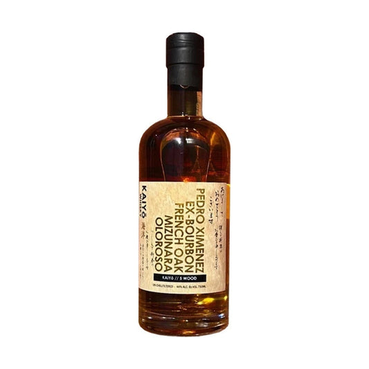 Kaiyo Five Wood Japanese Mizunara Oak Whisky (750mL)