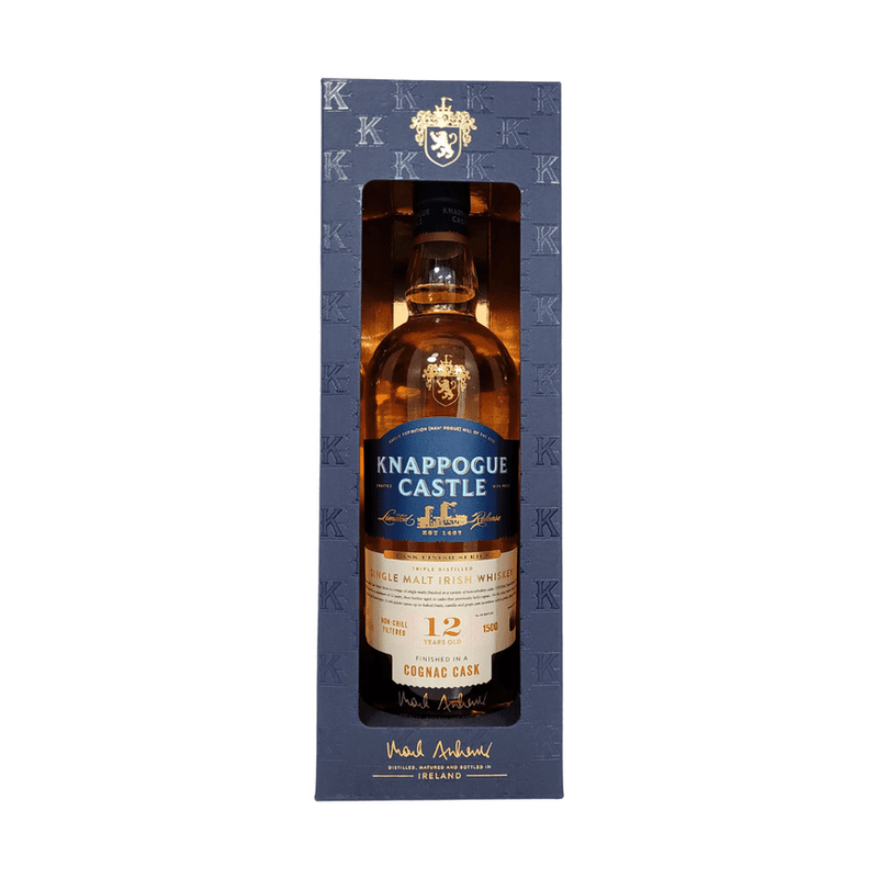 Knappogue Castle 12 Year Old Cognac Cask Matured Single Malt Irish Whiskey