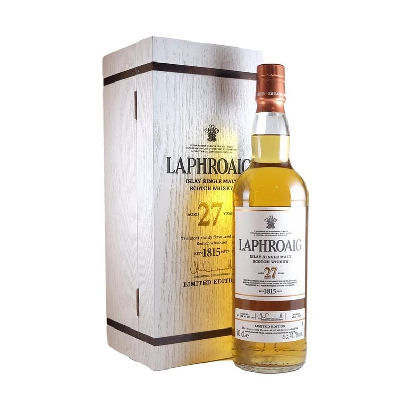 Laphroaig 27 Year Old Single Malt Whisky (750mL)