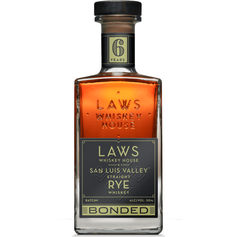 Laws Whiskey House San Luis Valley Straight Rye Whiskey Bottled in Bond (750mL)