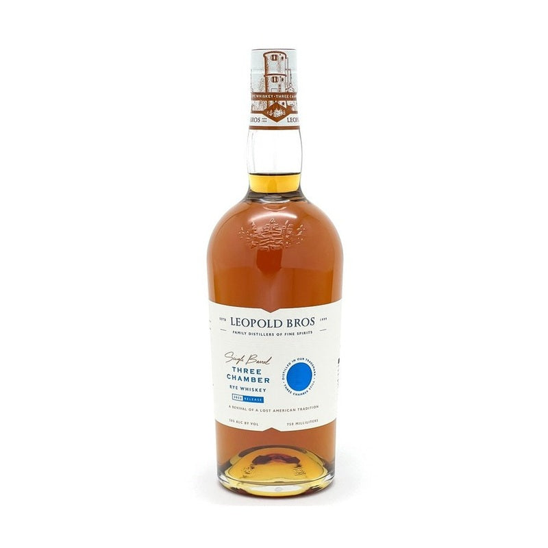 Leopold Bros. Three Chamber 2022 Release Single Barrel Rye Whiskey