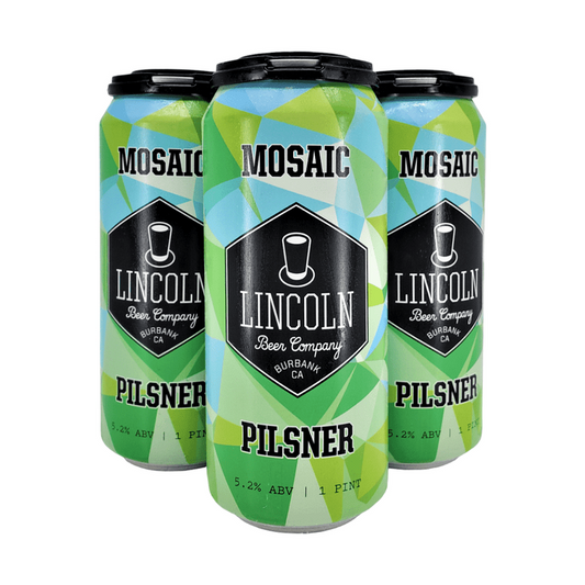 Lincoln Beer Co. Mosaic Pilsner Beer 4-Pack