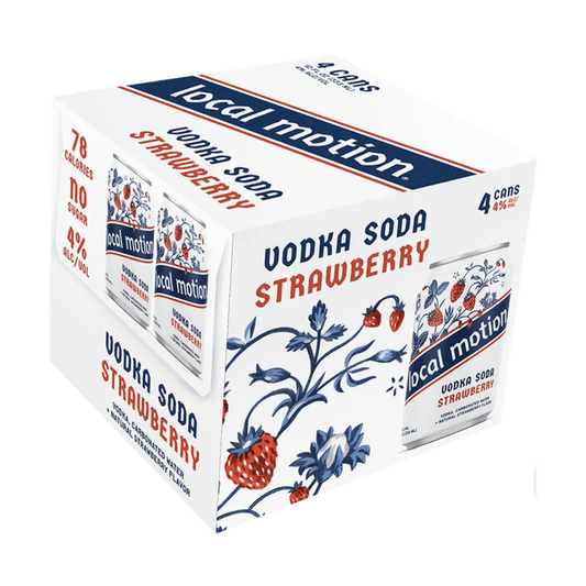 Local Motion - Strawberry Vodka Soda 4-Pack