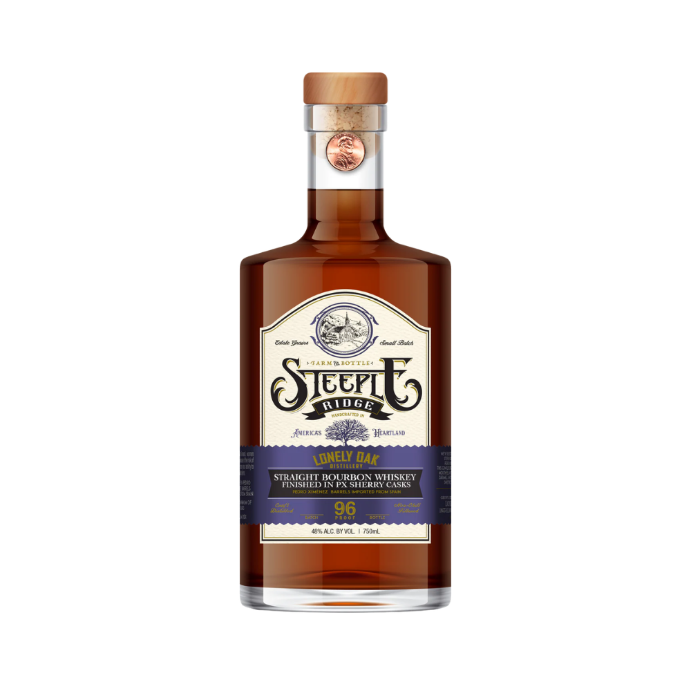 Lonely Oak Steeple Ridge Straight Bourbon Finished in PX Sherry Casks 750ml