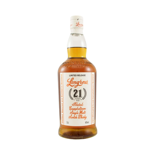 Longrow 21 Year Old Peated Campbeltown Single Malt Scotch Whisky Single Cask
