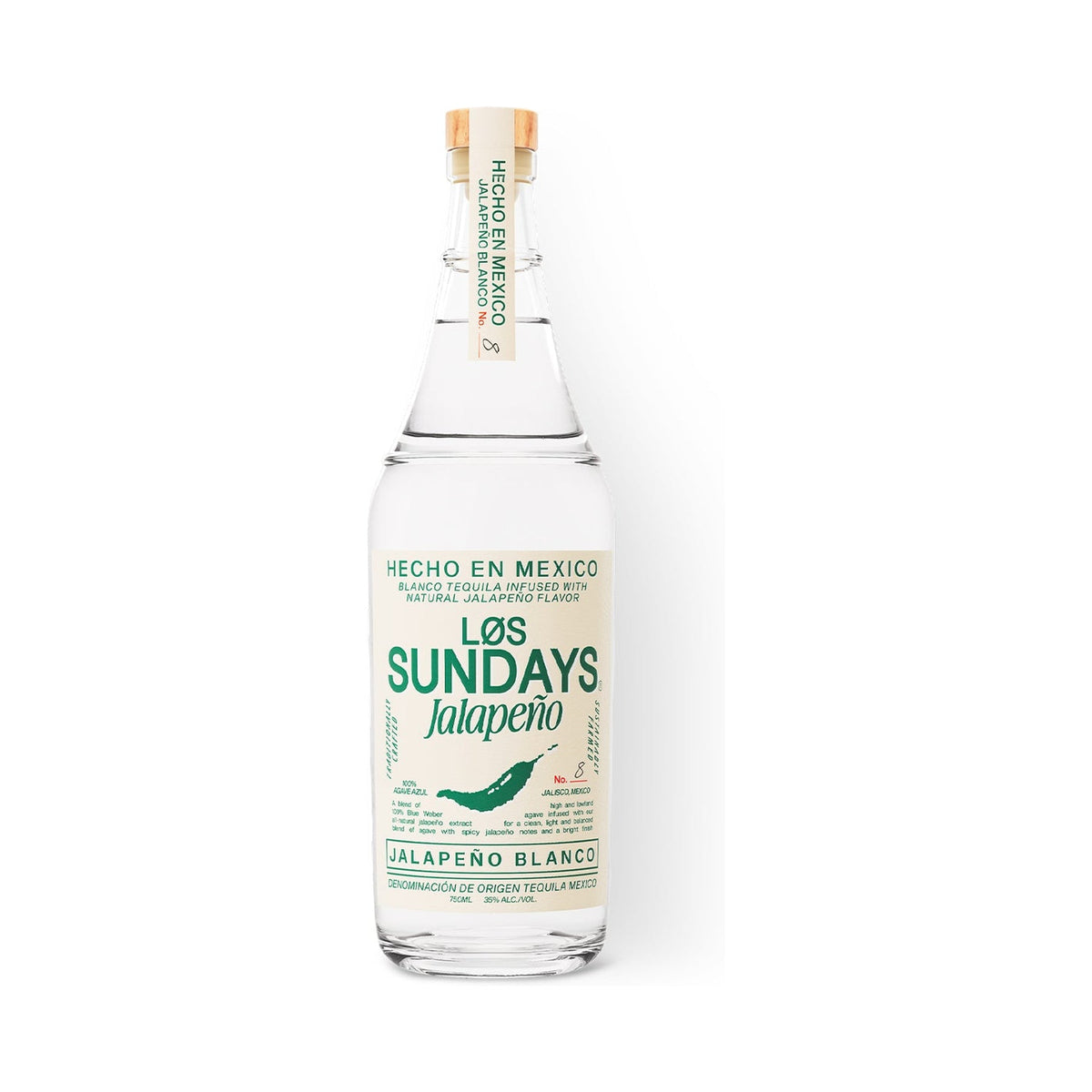 Los Sundays Jalapeño Blanco Tequila 750ml