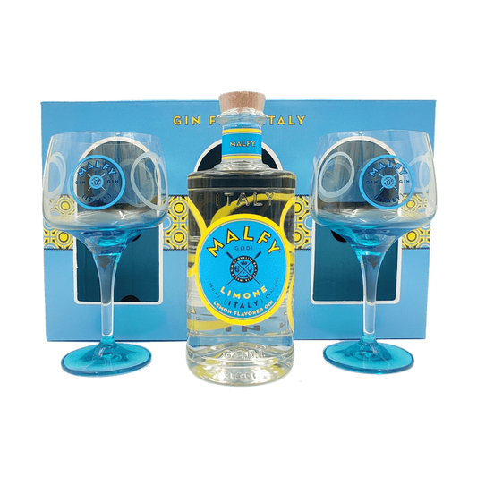 Malfy Limone Gin Gift Set with 2 Glasses