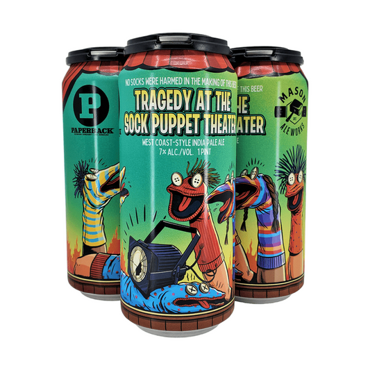 Mason Ale Works 'Tragedy At The Sock Puppet Theater' West Coast-Style IPA Beer 4-Pack