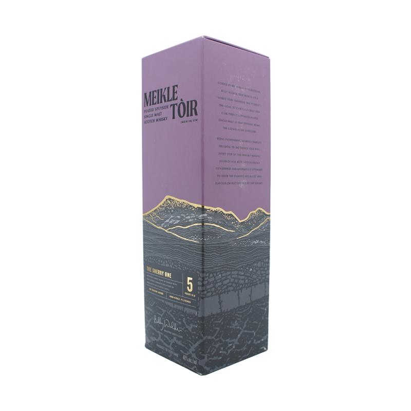 Meikle Toir 'The Sherry One' 5 Year Old Peated Speyside Single Malt Scotch Whisky